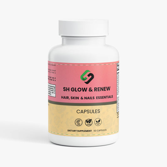 SH Glow & Renew | Biotin Hair, Skin & Nails Supplement – 60 Capsules