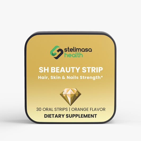 SH Beauty Strip | 5000 mcg Biotin Hair, Skin & Nails Oral Strips - 30 Day Supply - Stelimasa Health