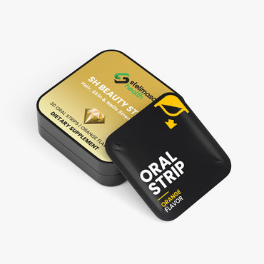 SH Beauty Strip | 5000 mcg Biotin Hair, Skin & Nails Oral Strips - 30 Day Supply - Stelimasa Health