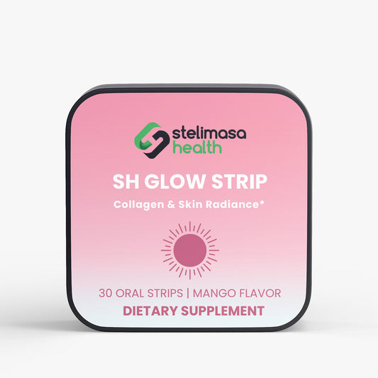 SH Glow Strip | Collagen + Vitamin E Oral Strips for Skin, Hair & Nails - 30 Day Supply - Stelimasa Health
