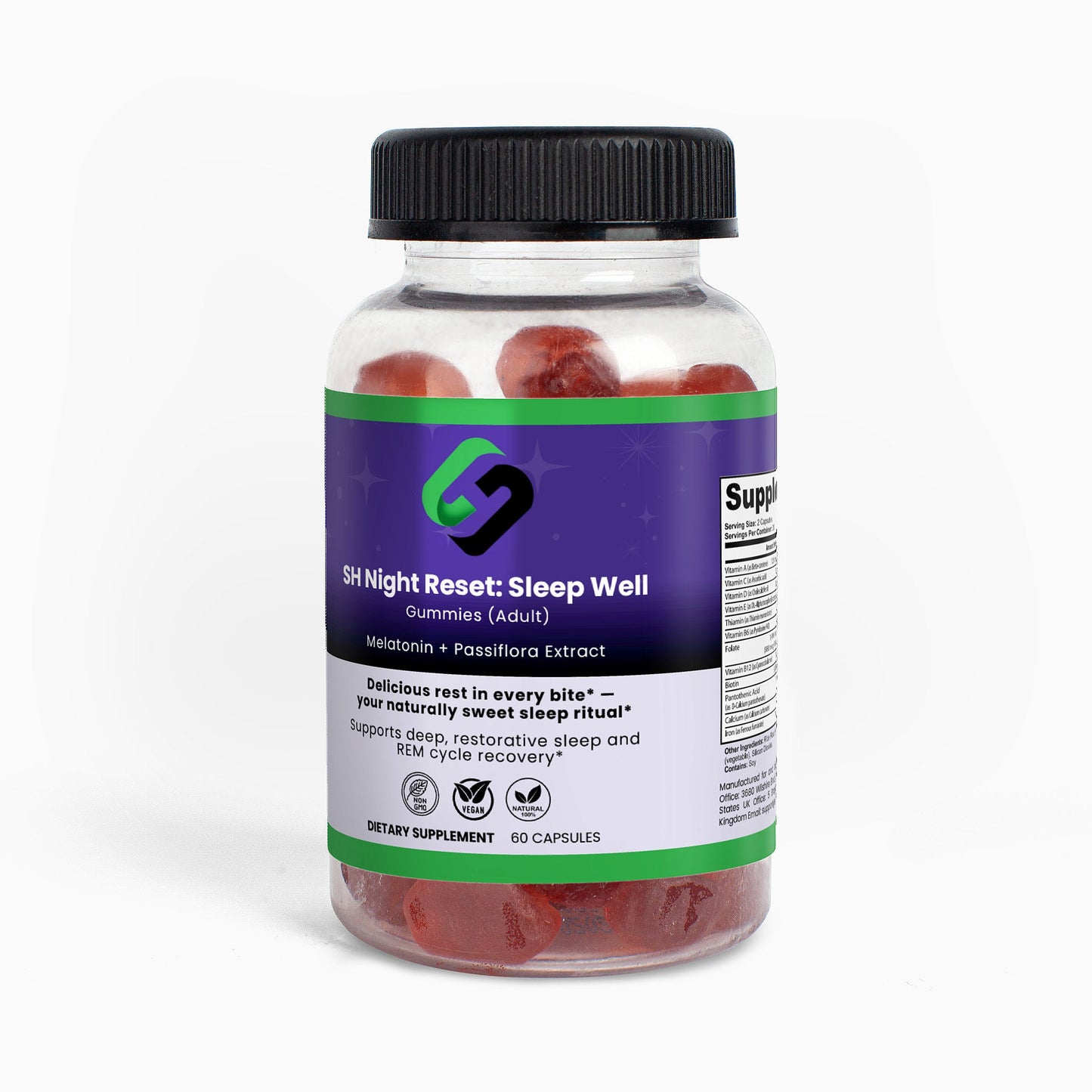 SH Night Reset: Sleep Well Gummies (Adult) - Stelimasa Health