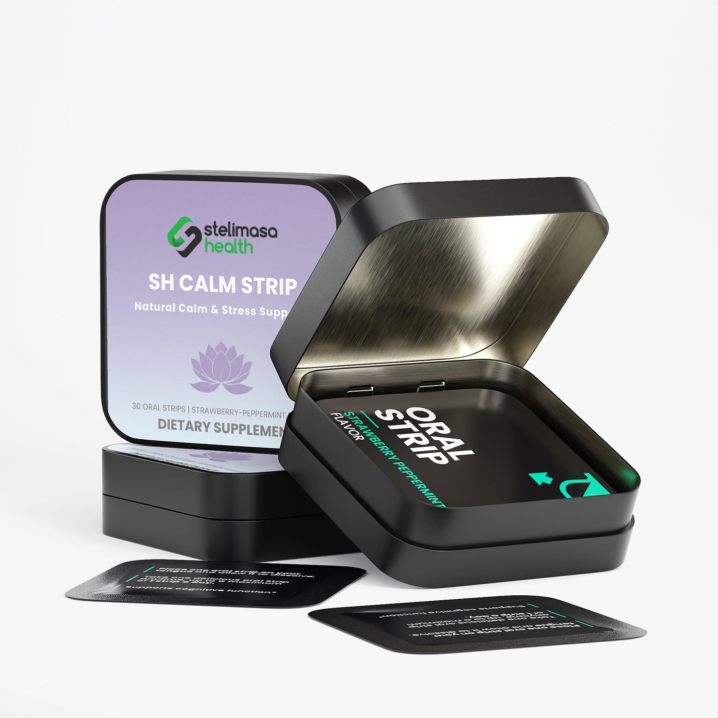 SH Calm Strip | Stress Support & Mental Calm Oral Strips – 30 Day Supply