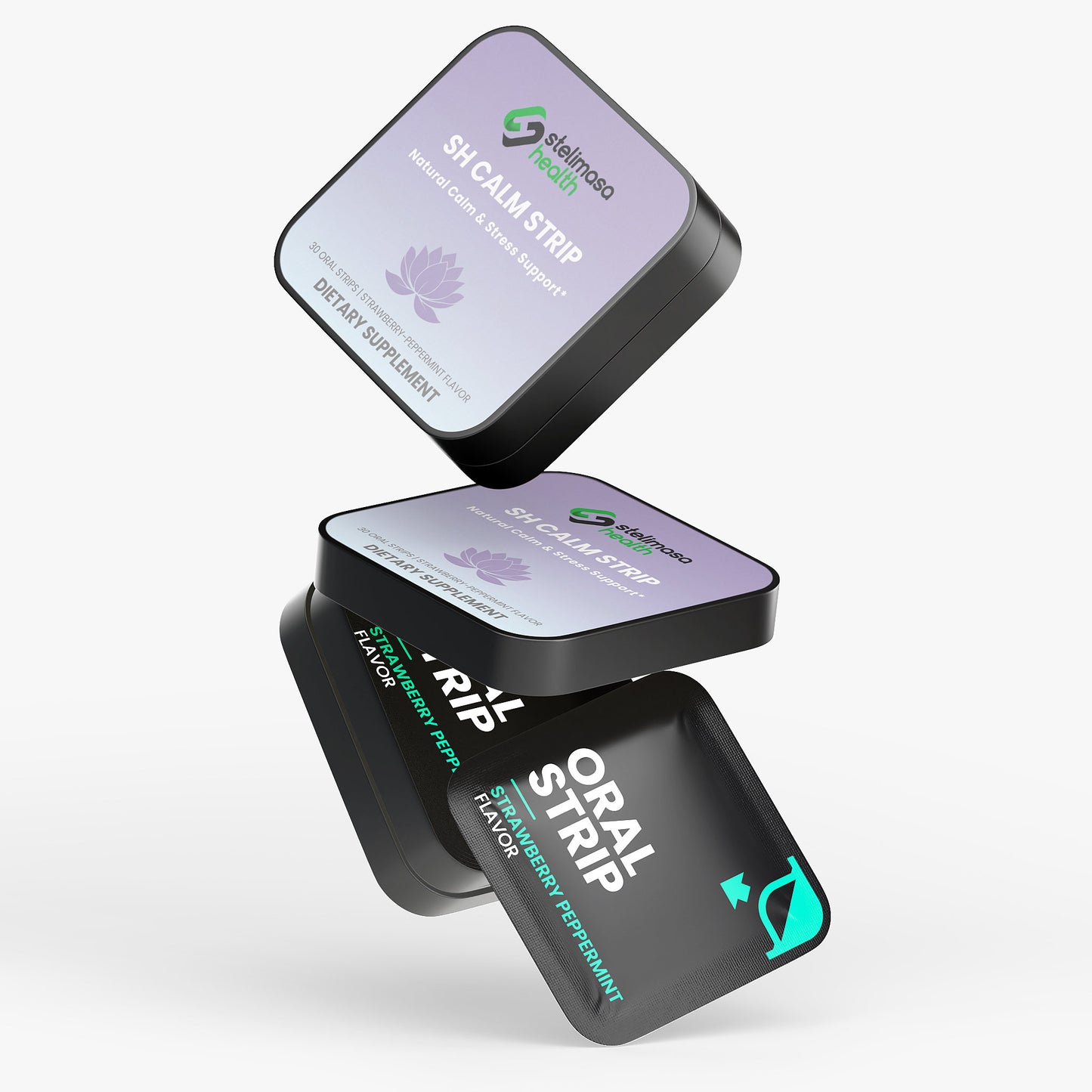 SH Calm Strip | Stress Support & Mental Calm Oral Strips – 30 Day Supply