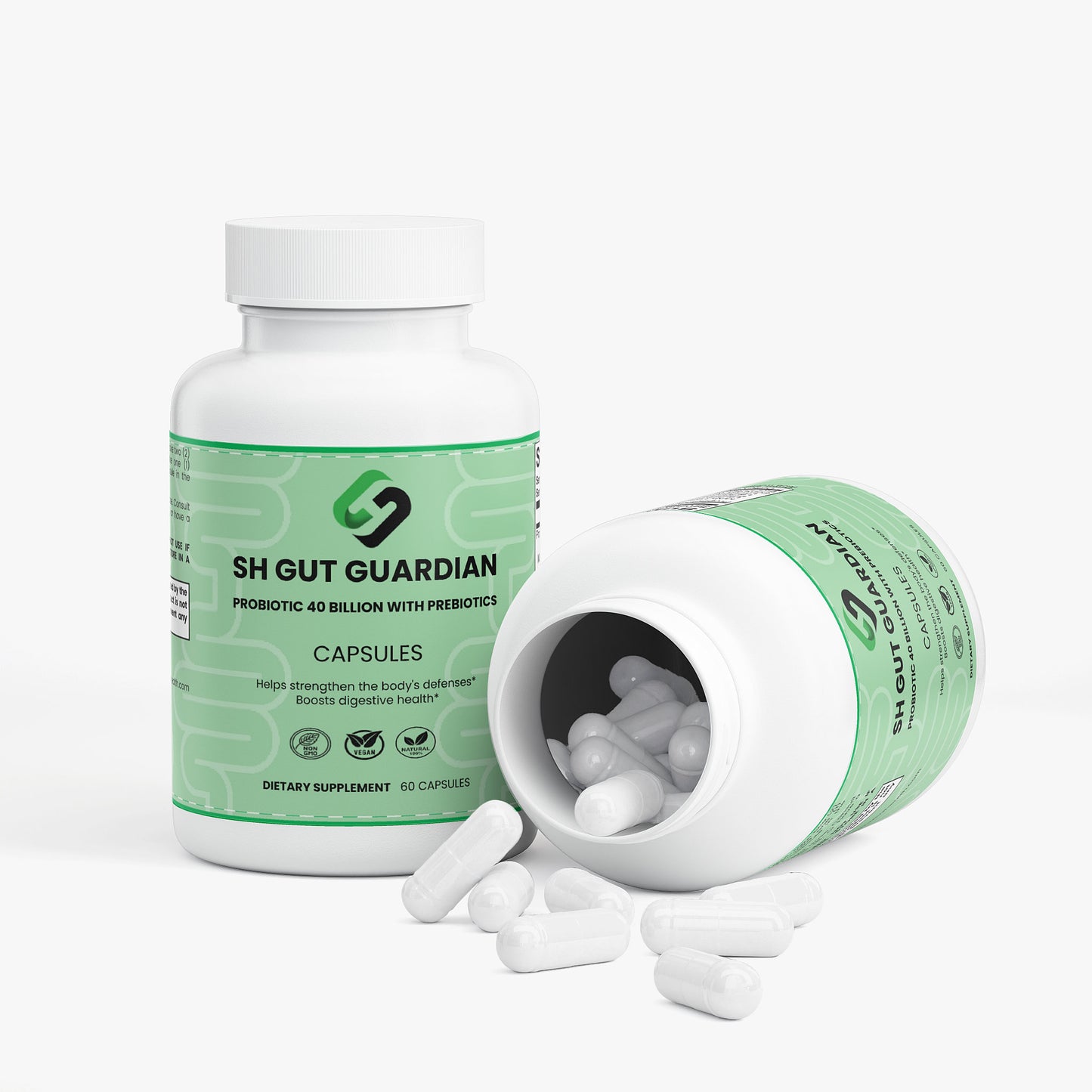 SH Gut Guardian – 40B CFU Probiotic + Prebiotic for Gut Health - Probiotic Supplement