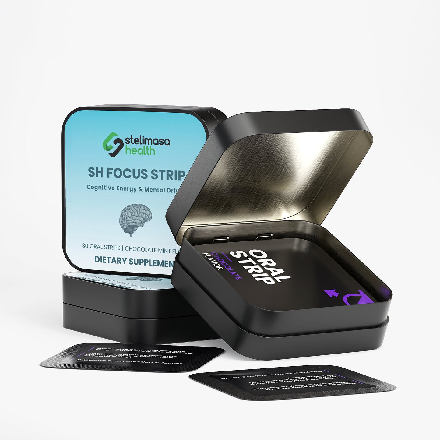 SH Focus Strip | Lion's Mane & Cordyceps Mushroom Nootropic for Mental Clarity & Focus