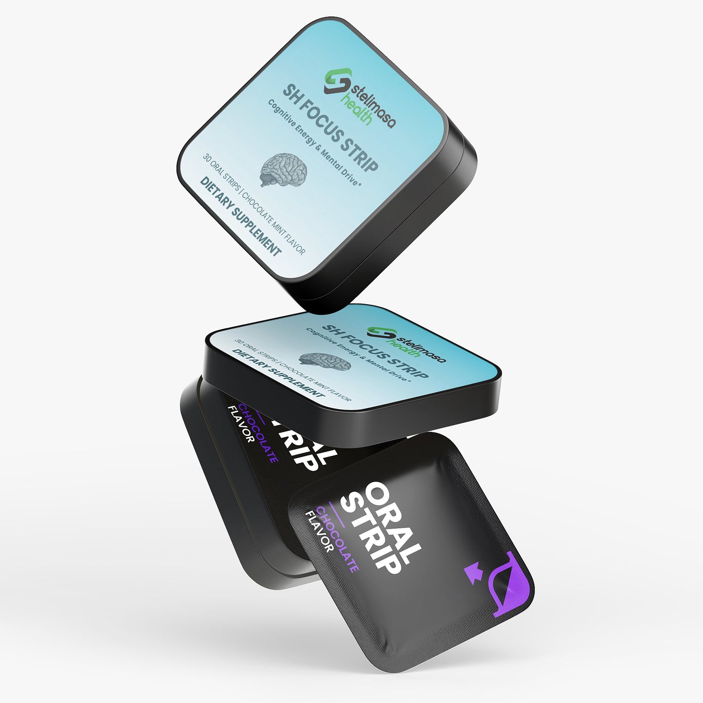 SH Focus Strip | Lion's Mane & Cordyceps Mushroom Nootropic for Mental Clarity & Focus