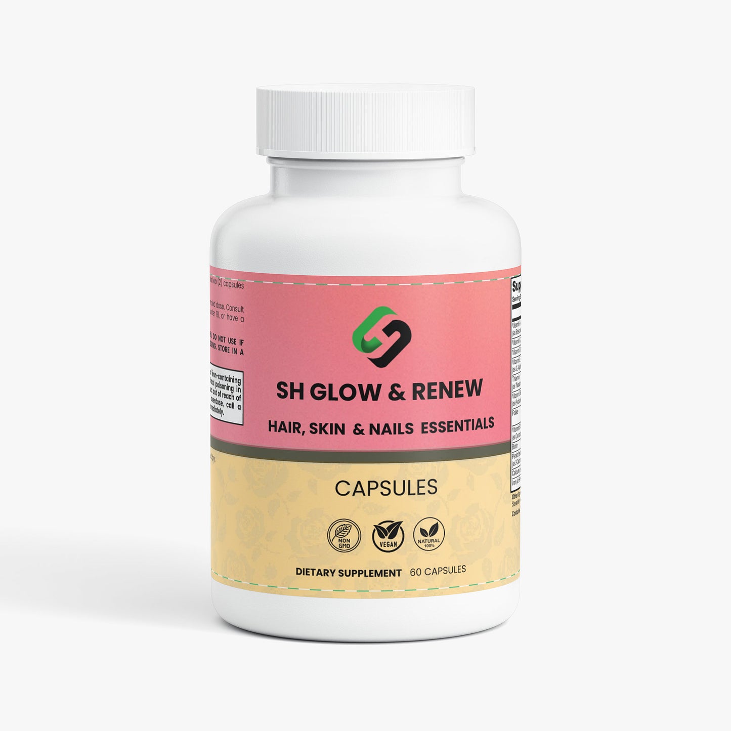 SH Glow & Renew | Biotin Hair, Skin & Nails Supplement – 60 Capsules