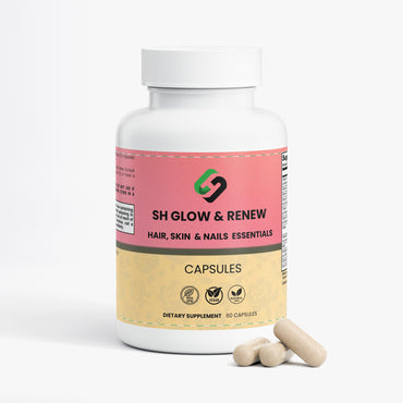 SH Glow & Renew | Biotin Hair, Skin & Nails Supplement – 60 Capsules