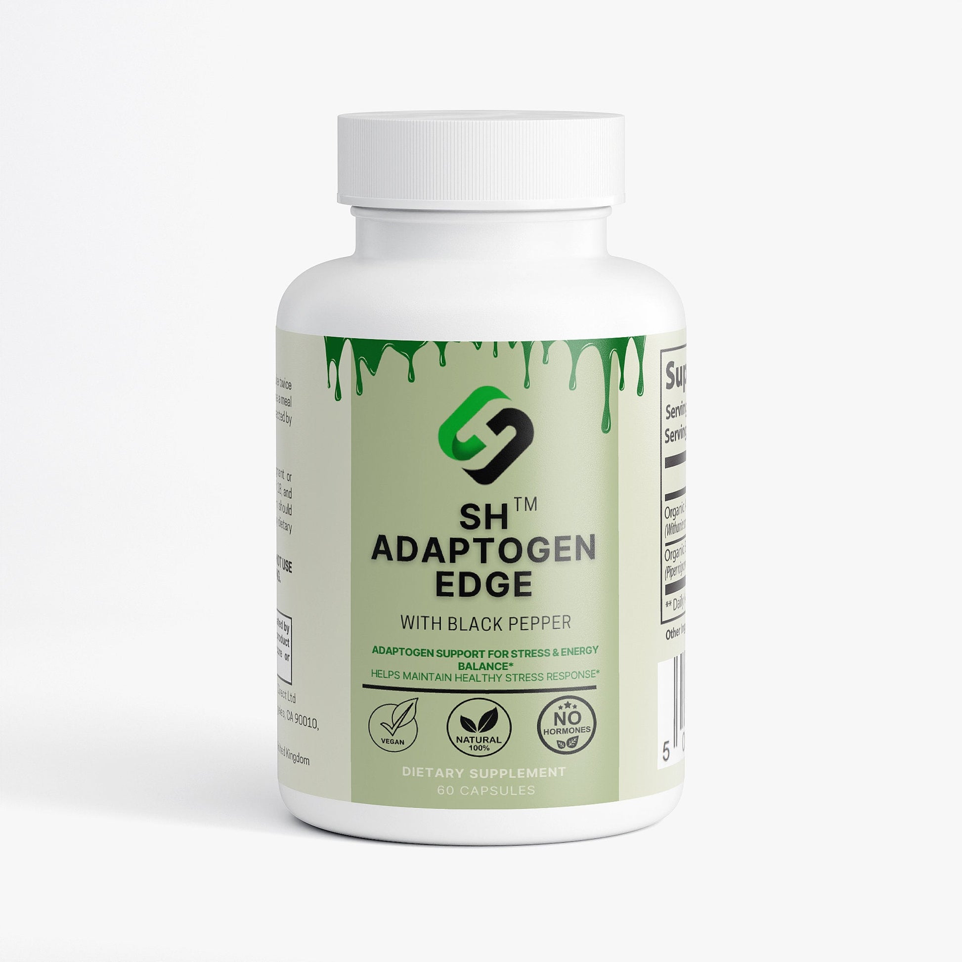 SH Adaptation Edge adaptogen supplement with ashwagandha rhodiola and holy basil for stress support