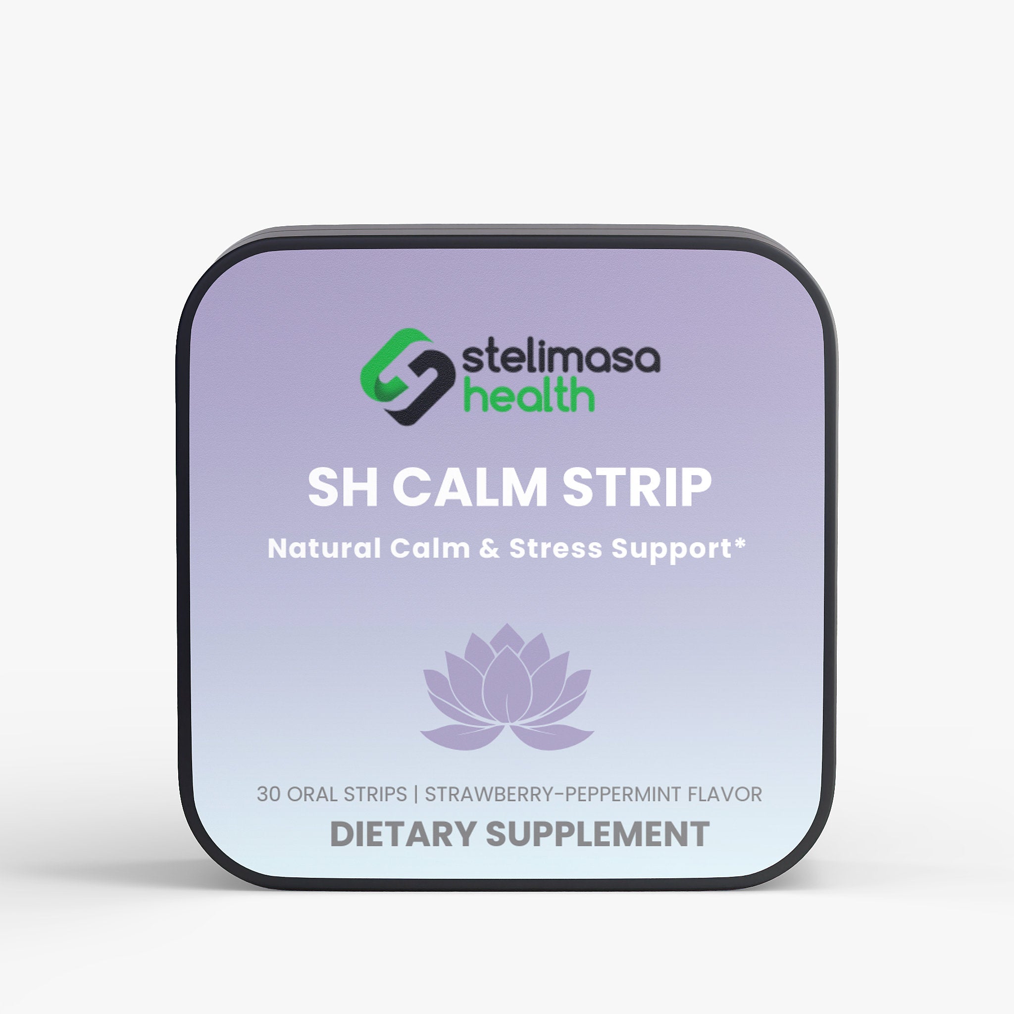 SH Calm Strip | L - Theanine & GABA Stress Support Oral Strips - 30 Day Supply - Stelimasa Health