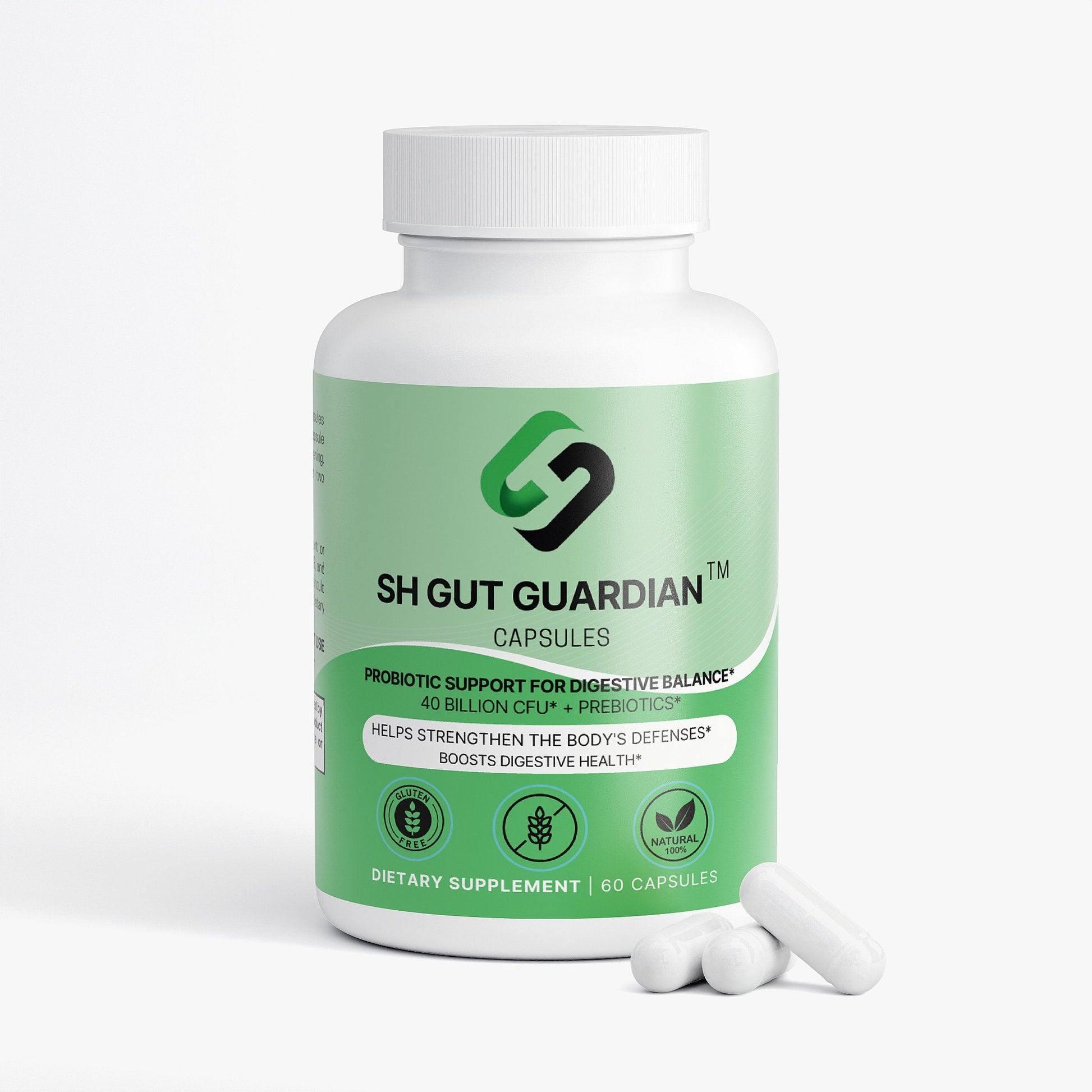 SH Gut Guardian – 40B CFU Probiotic + Prebiotic for Gut Health - Probiotic Supplement - Stelimasa Health