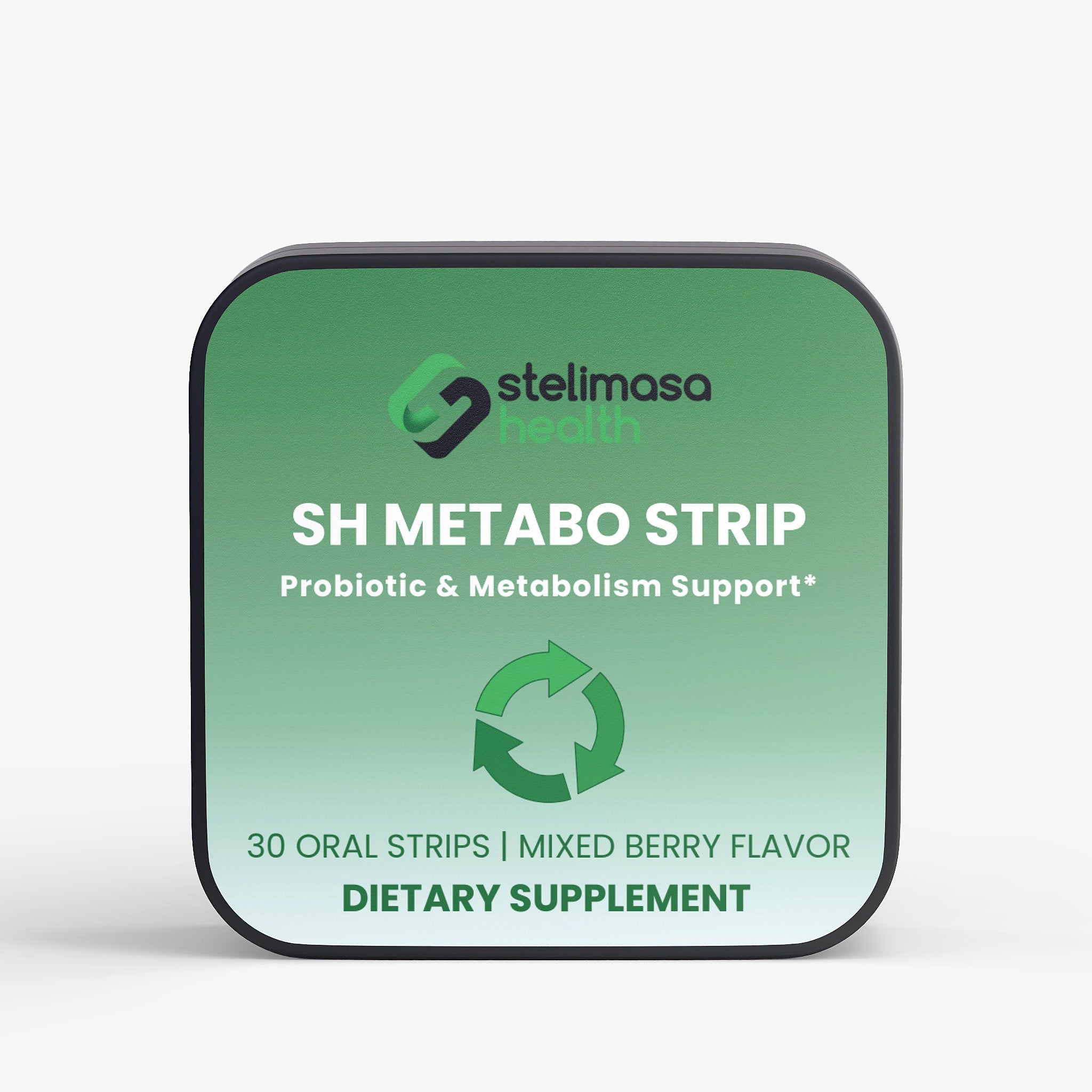 SH Metabo Strip | 10 Billion CFU Probiotic + Prebiotic Gut Health Oral Strips - 30 Day Supply - Stelimasa Health